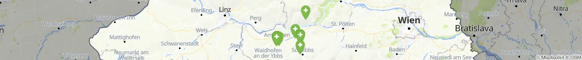 Map view for Pharmacies emergency services nearby Persenbeug-Gottsdorf (Melk, Niederösterreich)